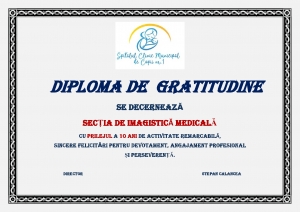 Secția Imagistică Medicală - 10 ani de activitate